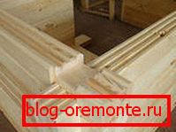 El muro de madera perfilada. El muro de madera perfilada.