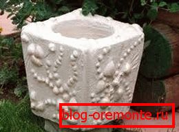 Tal elemento decorará cualquier parte; las piedras ordinarias se usan como adornos decorativos.
