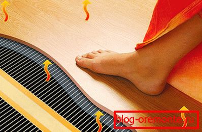 Suelo caliente bajo laminado.