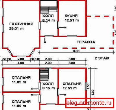 Diseño típico de una pequeña casa de dos pisos con una terraza en el primer nivel Diseño típico de una pequeña casa de dos pisos con una terraza en el primer nivel