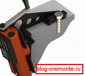 Dispositivo para determinar la calidad del hormigón mediante la división de nervios. Dispositivo para determinar la calidad del hormigón mediante la división de nervios.