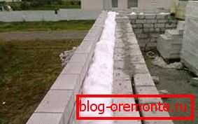 Opción de usar penoizol líquido para aislamiento entre mampostería. Opción de usar penoizol líquido para aislamiento entre mampostería.