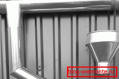 Construcción de acero galvanizado.