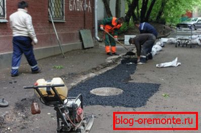 Restauración de cobertura después de trabajos de reparación. Restauración de cobertura después de trabajos de reparación.